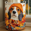 Adorable Beagle Quilted Laundry Basket NCU0PVL728