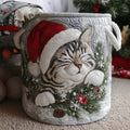 Adorable Santa Paws Quilted Laundry Basket NCU0NNT2196