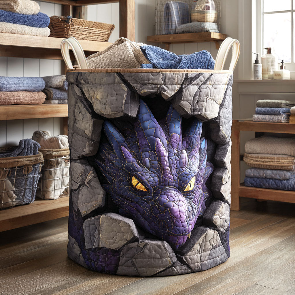 Amethyst Guardian Quilted Laundry Basket NCU0NTV782