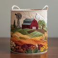 Autumn Farm Quilted Laundry Basket NCU0DDK2041