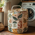 Autumn Leaves Quilted Laundry Basket NCU0DDK528