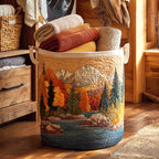 Autumn River Quilted Laundry Basket NCU0NTV311