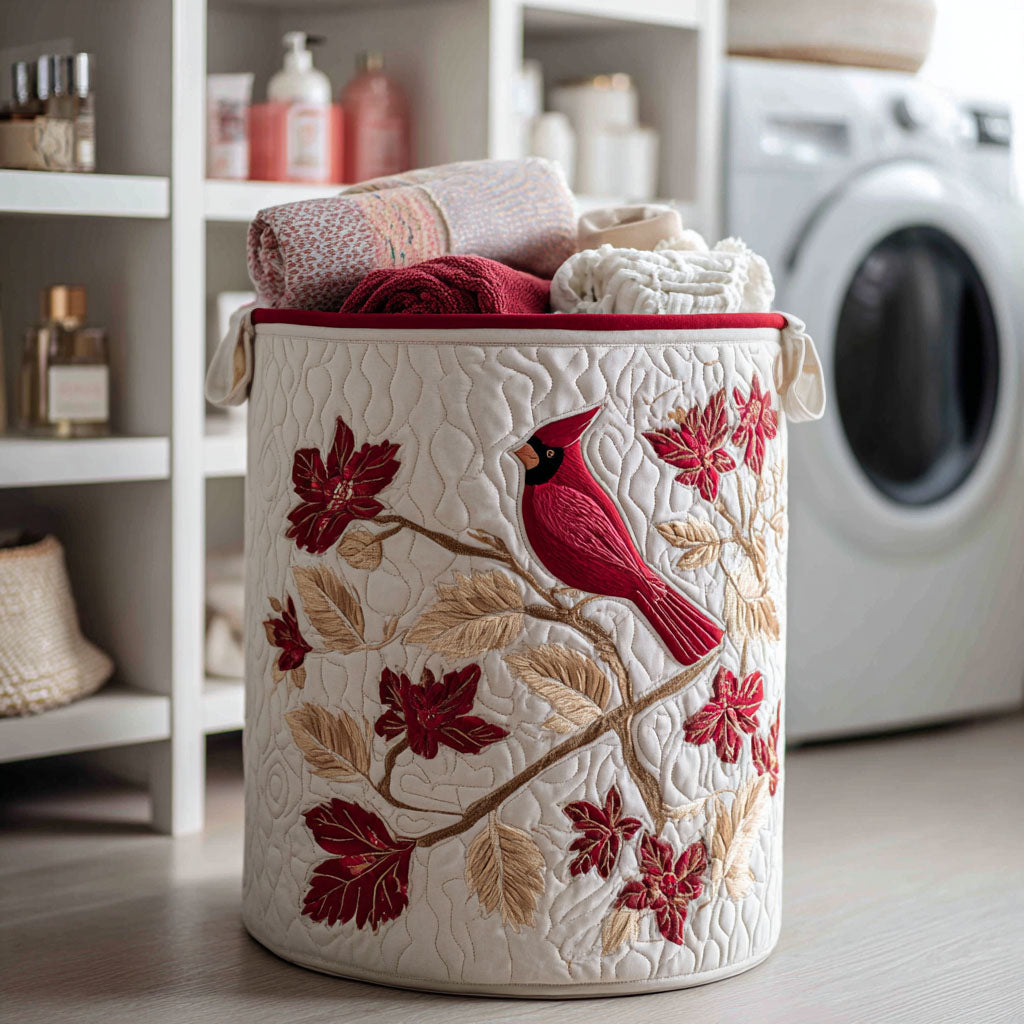Autumn Song Quilted Laundry Basket NCU0NTV094